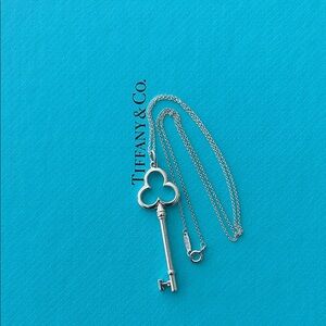 Tiffany & Co. Silver Clover Key Pendant